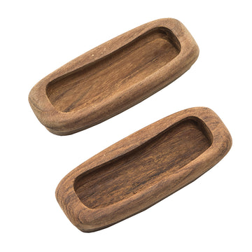Whitecap Teak Rectangular Drawer Pull, 3-1/4" L, 2 Pack