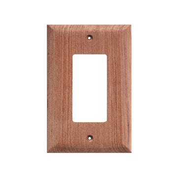 Whitecap Teak Ground Fault Outlet Cover/Receptacle Plate, 5-1/16" H x 3-5/8" W