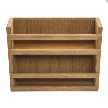 Whitecap Teak Two-Tier Spice Rack, 13-1/8"W, 3" Deep Shelves