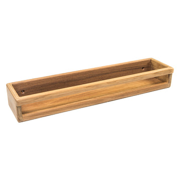Whitecap Teak Stow Rack, 1-7/8"H x 13-1/2"W x 3"D – Solid Teak