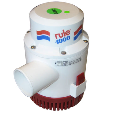 Rule 4000 GPH Submersible Non-Automatic Bilge Pump, 24V - ISO 8849 Certified