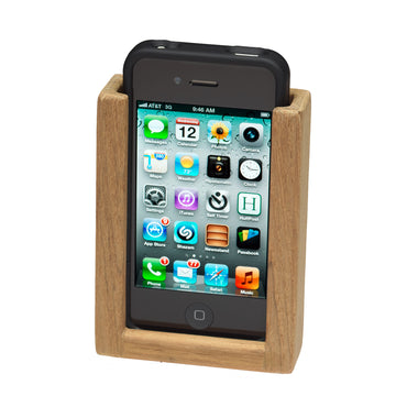 Whitecap Teak iPhone Rack, 3-1/6"W x 4-3/16"H