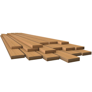 Whitecap Marine Grade Teak Lumber, 1/2" x 1-3/4" x 36" – Premium A-Grade