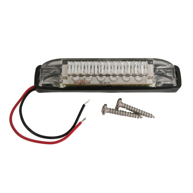 Attwood Marine 4 in. LED Utility Courtesy Light, 12V, White/Black