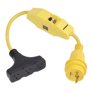 Marinco Dockside 30A to 15A Pigtail Adapter with GFCI Protection