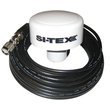 SI-TEX External GPS Antenna for MDA-1 AIS Transceiver, 33ft Cable, White
