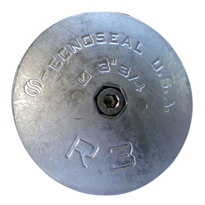 Tecnoseal R3 Zinc Rudder Anode, 3.63 in. Diameter