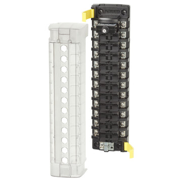 Blue Sea Systems 5051 ST CLB Circuit Breaker Block, 12 Circuits, 32V DC
