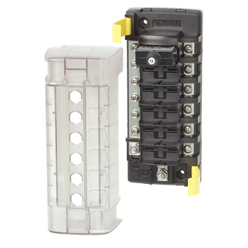 Blue Sea Systems ST CLB Circuit Breaker Block - 6 Position with Negative Bus