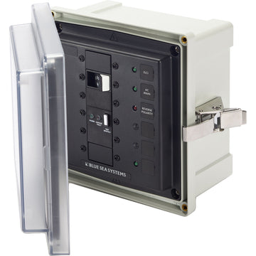 Blue Sea Systems 3119 SMS Panel Enclosure, 120/240V AC 50A ELCI, 1 Blank