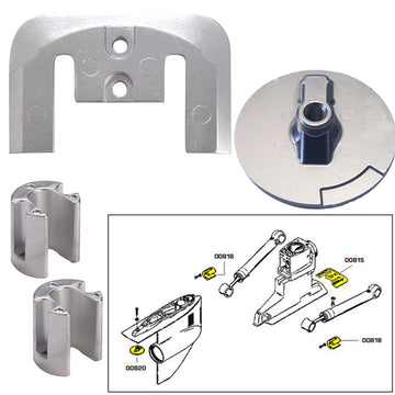 Tecnoseal Aluminum Anode Kit for Mercury Bravo 2-3 Outdrives