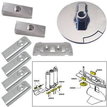 Tecnoseal 20816 Zinc Anode Kit for Mercury Verado 6 Outboards