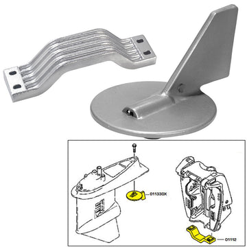 Tecnoseal Zinc Anode Kit for Yamaha 150-200HP Outboards