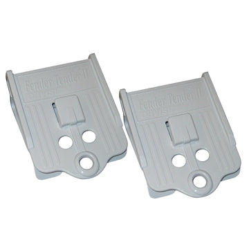 Davis Instruments Fender Tender II Rail Clips (Pair), White, 7/8"-1"