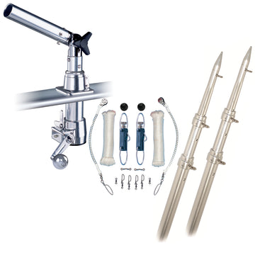 Rupp Marine Z-30 Top Gun Outrigger Kit with 15 ft. Telescoping Poles