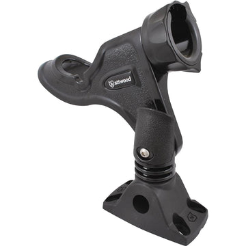 Attwood Marine Heavy Duty Pro Series Rod Holder with Combo Mount, Black