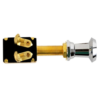 Attwood Marine 7563-6 Two-Position Push/Pull Switch, On/Off, Chrome