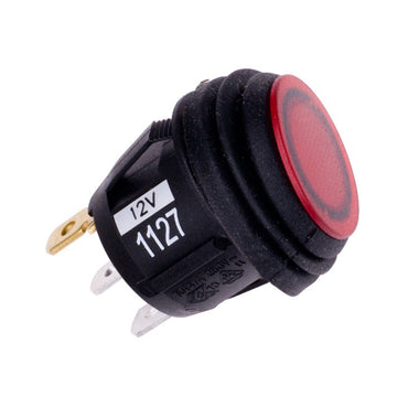RIGID Industries 2-Position Lighted Rocker Switch, Red LED, 3/4" Mount