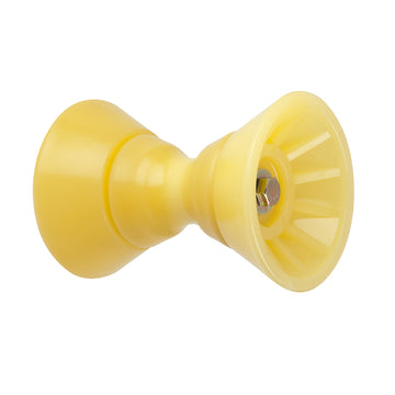 C.E. Smith 4" Bow Bell Roller Assembly, Yellow TPR – ISO 9001:2015 Certified