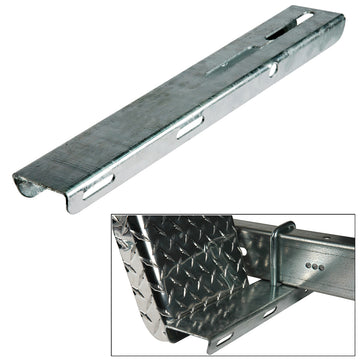 C.E. Smith Durable Galvanized Bolt-On Fender Step Pad, 3" W x 15.25" L