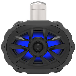 Boss Audio MRWT69RGB Waketower Speaker, 6" x 9" 600W RGB LED, IPX5 Rated