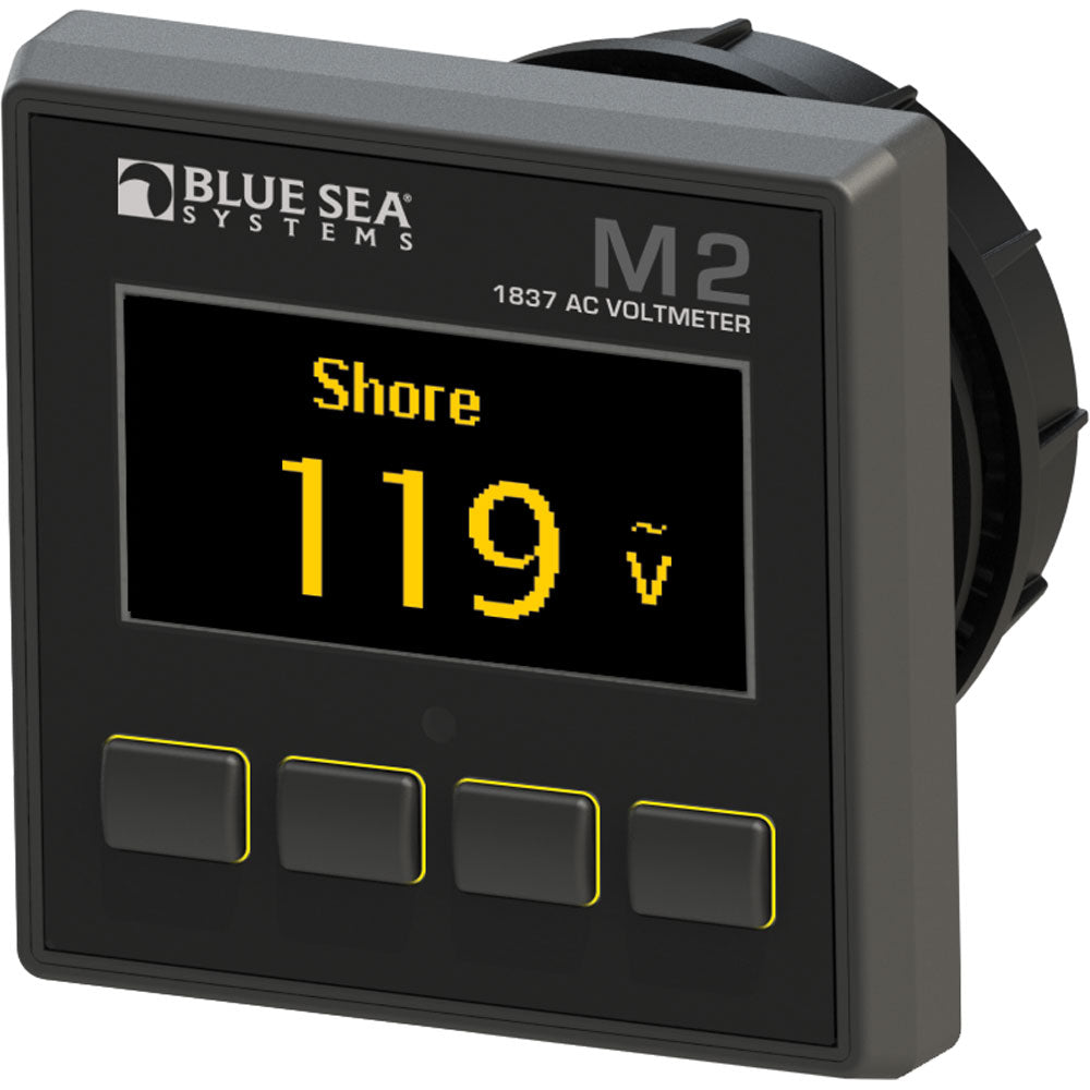 Blue Sea Systems M2 AC Voltmeter, 50-250V AC, ±1.0% Accuracy