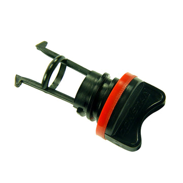 Ronstan RF738 Replacement Drain Plug, UV-Stabilized Nylon, Black/Red