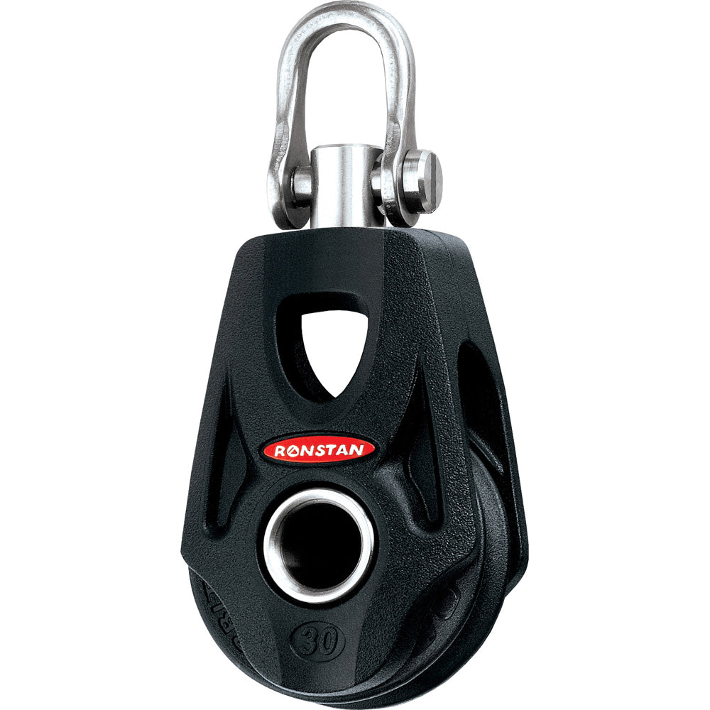 Ronstan Series 30 Orbit Block, Single, Becket, Swivel Shackle, 30mm, 300kg MWL