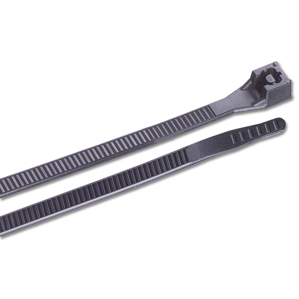 Ancor 11 in. UV Black Standard Cable Ties, 25 Pack