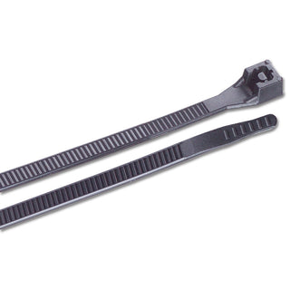Ancor 11" UV Black DoubleLock Cable Zip Ties, 25 Pack – Marine Grade Nylon