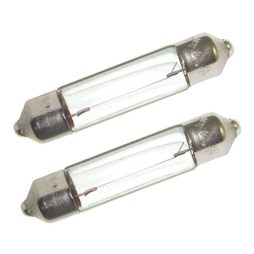 Perko Double Ended Festoon Bulbs, 12V 10W – Pair for Marine Navigation