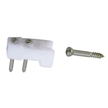 Perko Door Catches, White Nylon and Stainless Steel, Pair