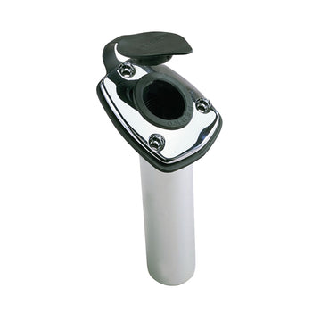 Perko Flush Mount Fishing Rod Holder, 65° Angled, Chrome Plated