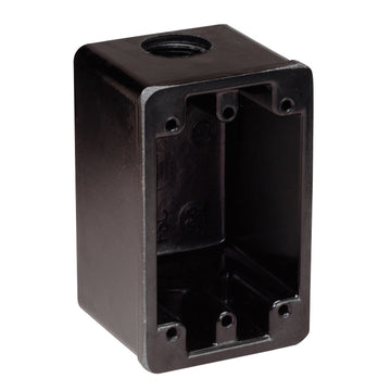 Marinco FS Receptacle Box, Black – UL Listed