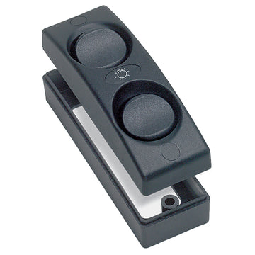 BEP Marine Contour 1100 Series Double Interior Switch, 10A DC Black