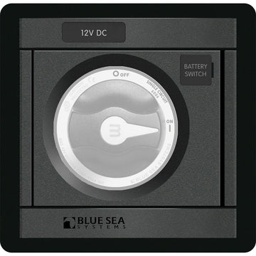 Blue Sea Systems M-Series Battery Switch Mounting Panel, Black