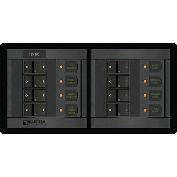 Blue Sea Systems 1225 12V DC 8-Position Branch Circuit Breaker Panel