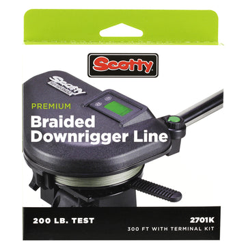 Scotty Premium Power Braid Downrigger Line, 400ft 200lb Test – Made in Canada