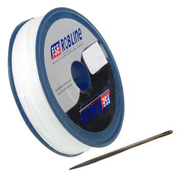 Robline Waxed Whipping Twine Kit, 0.8mm x 40M, White with Needle