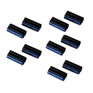 Scotty #1011 Double Line Connector Sleeves, 10 Pack, Black Brass
