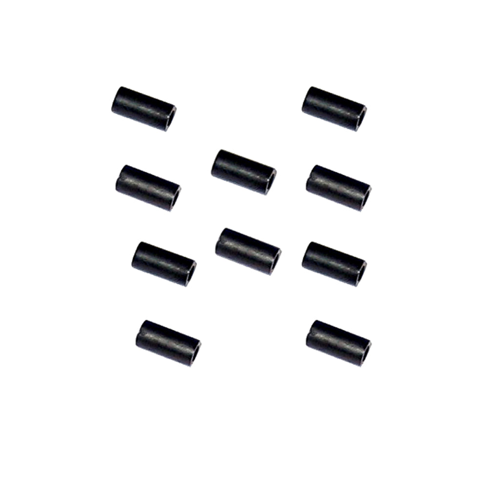Scotty 1004 Downrigger Wire Joining Connector Sleeves, 10-Pack, Black Brass