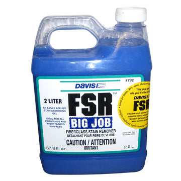 Davis Instruments FSR Big Job Fiberglass Stain Remover, 2-Liter