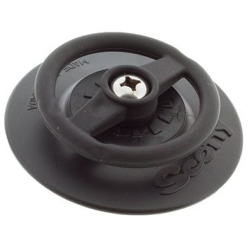 Scotty 443 Flexible D-Ring with 3" Stick-On Accessory Mount, Black