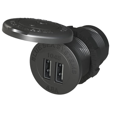 Blue Sea Systems 1045 Dual USB Charger, 4.8A - Fast Charge Marine Grade