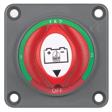 BEP Marine Mini Selector Switch, 200A 48V DC, Panel-Mounted