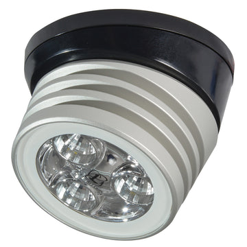 Lumitec Zephyr LED Spreader/Deck Light, Black Base, White Non-Dimming