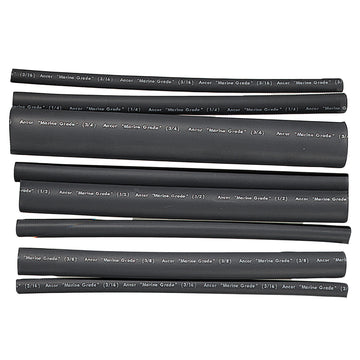 Ancor Adhesive-Lined Heat Shrink Tubing Assortment, 8-Pack, 6" L, 20-2/0 AWG
