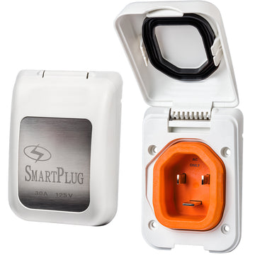 SmartPlug BM30PW 30 AMP 125V Non-Metallic Inlet, White