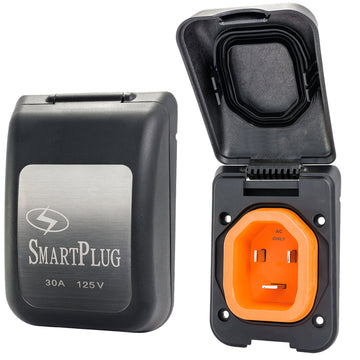 SmartPlug 30 Amp Male Non-Metallic Inlet, Black