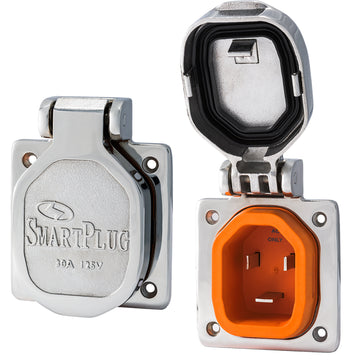 SmartPlug 30 Amp Stainless Steel Male Shore Power Inlet